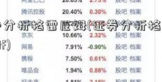 证券分析格雷厄姆(证券分析格雷厄姆pdf)