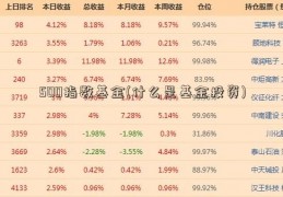 500指数基金(什么是基金投资)