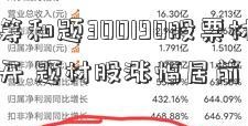 大蓝筹和题300190股票材股各自花开 题材股涨幅居前